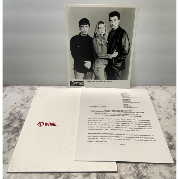 Showtime Movie Press Kit Brotherhood of Murder 1999 William Baldwin Kelly Lynch - Picture 6 of 6